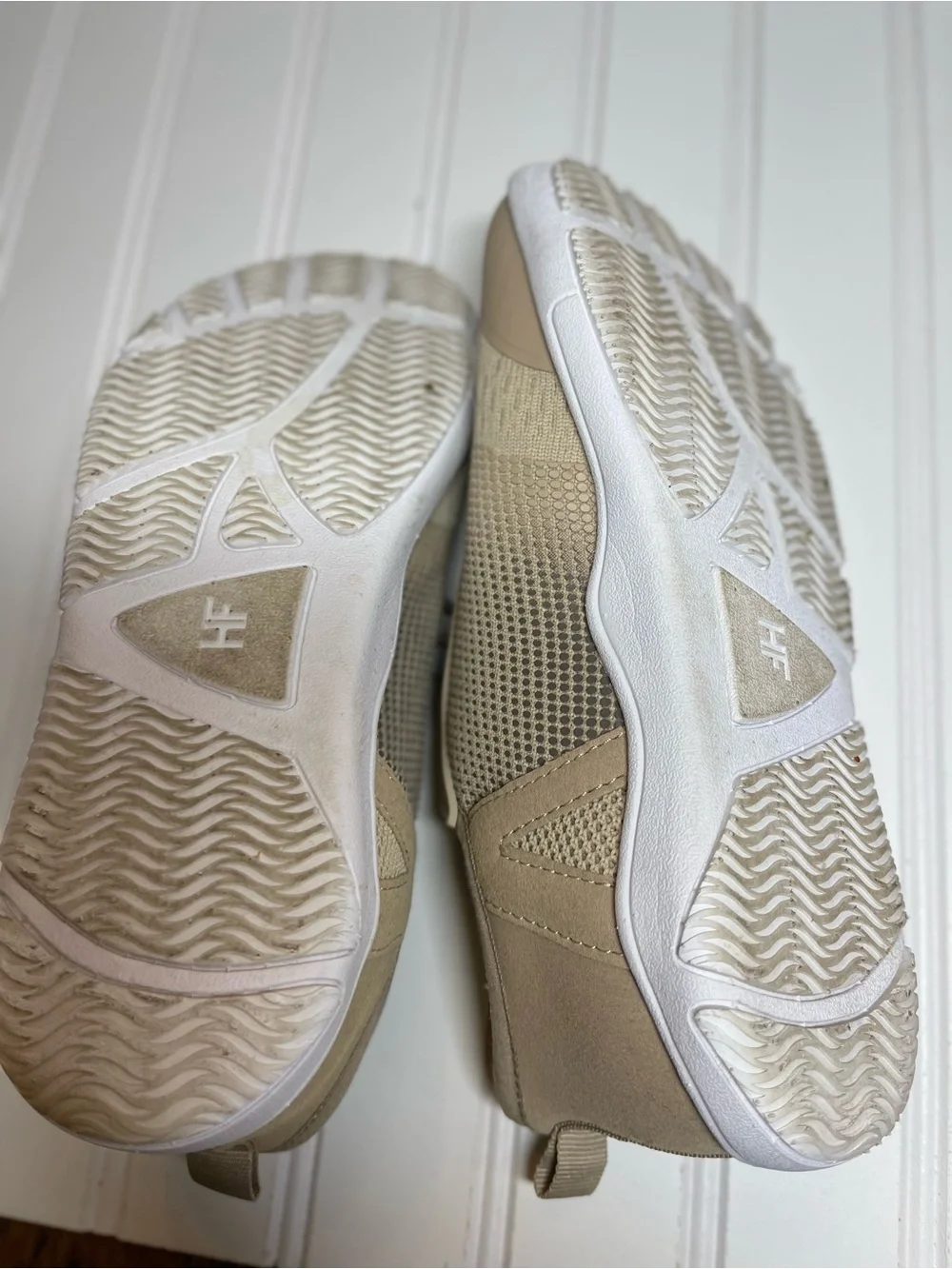 Hike Footwear HF Stride Barefoot Sneakers in a versatile beige/taupe colorway.